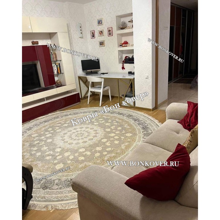 Иранский Круглый Ковер Для Гостиной Арт 30239