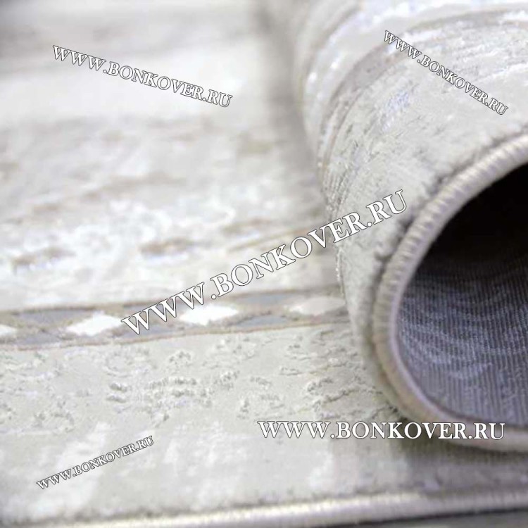 Ковер Турция Для Гостиной Дизайн 71 Серый с Бежевым