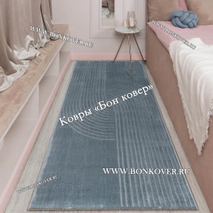 Современный Турецкий Ковер Дизайн 81 серо-голубой