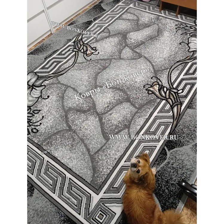 Ковер Лайт Карпет New NN Дизайн 25710 Серый