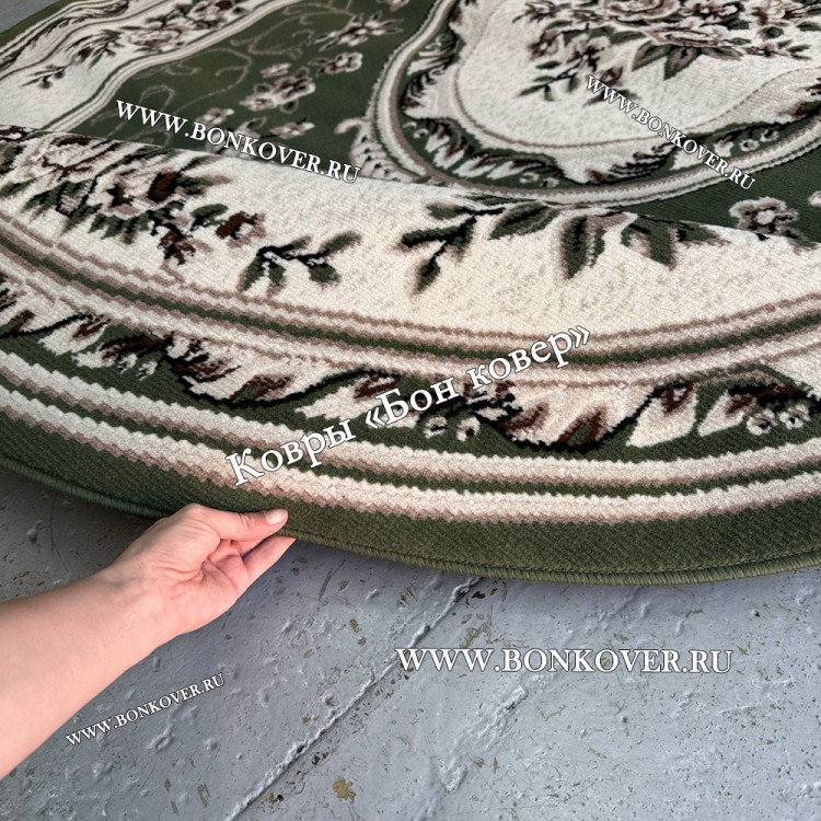 Ковер Лайт Карпет New 4 Дизайн 02 Зеленый Овал