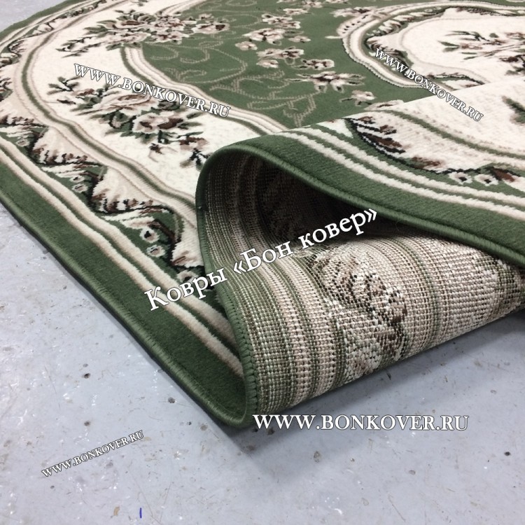 Ковер Лайт Карпет Дизайн 23896 Зеленый Овал