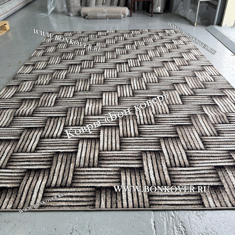 Ковер Лайт Карпет  New 04 Дизайн 23786 Коричневый