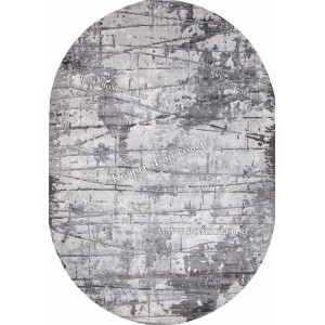 Абстрактный ковер дизайн 77 Серый овал